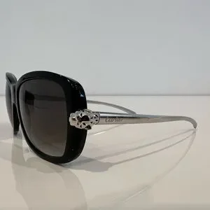 Cartier | Accessories | Cartier Panthere Black Sunglasses  display picture 3